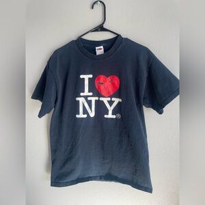 I Love NY Tee - Black and Red Large
